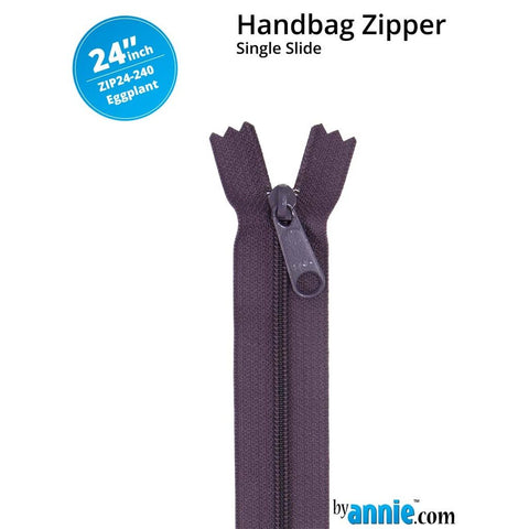 ByAnnie - 24” Single Slide Zipper - Eggplant