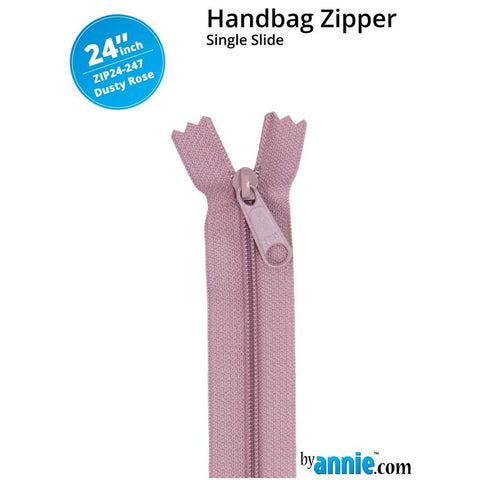 ByAnnie - 24” Single Slide Zipper - Dusty Rose