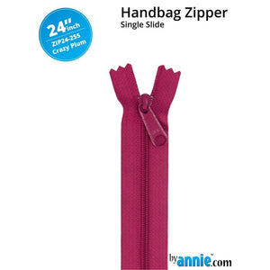 ByAnnie - 24” Single Slide Zipper - Crazy Plum