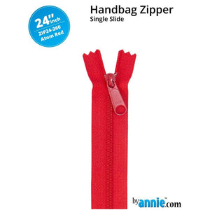 ByAnnie - 24” Single Slide Zipper - Atom Red