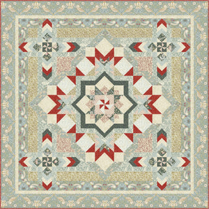 Morris Medley Quilt - Block of the Month Kit - Teal