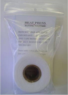 Heat Press Batting Together - White Cloth Tape - 3/4"