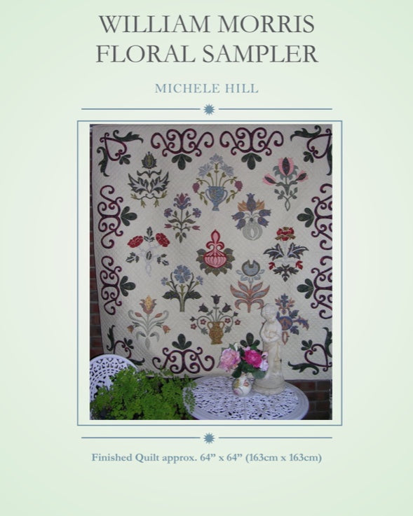 Michele Hill Pattern - William Morris Floral Sampler - 64"x64"