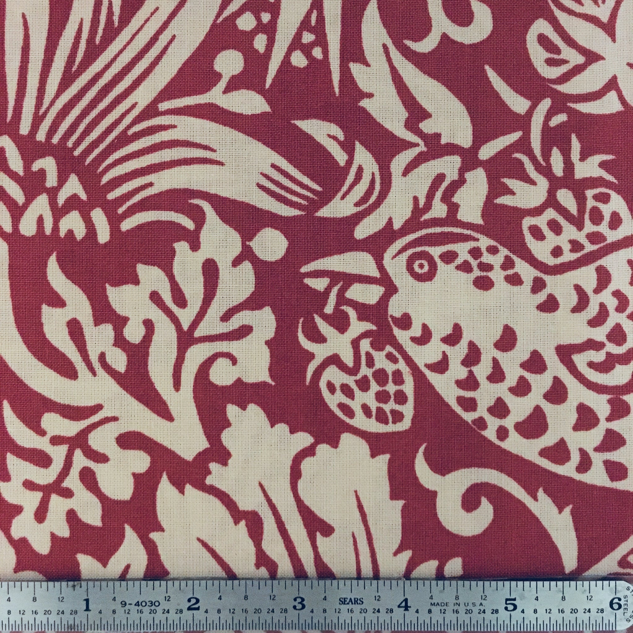 Strawberry Thief 108" Backing - Red