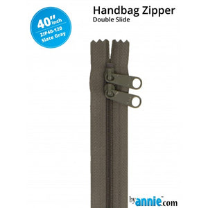 ByAnnie - 40” Double Slide Zipper - Slate Grey