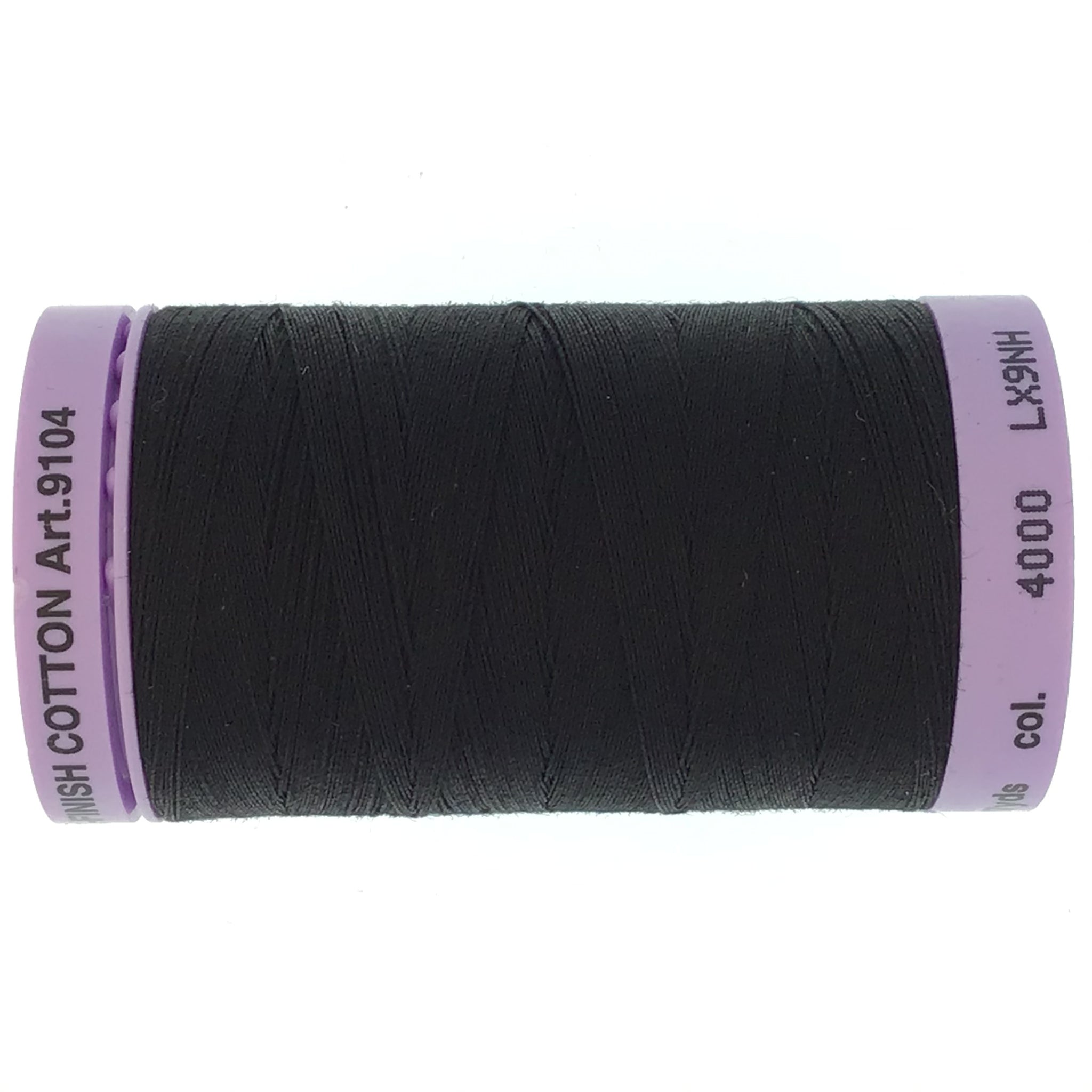 Mettler Cotton 50wt Thread - 500mt - 4000 - Black