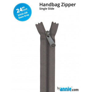 ByAnnie - 24” Single Slide Zipper - Slate Grey