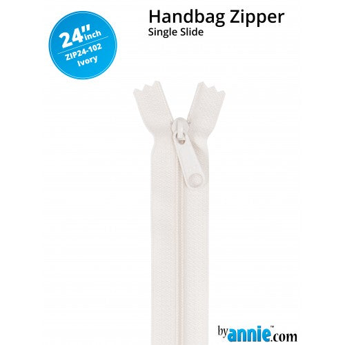ByAnnie - 24” Single Slide Zipper - Ivory