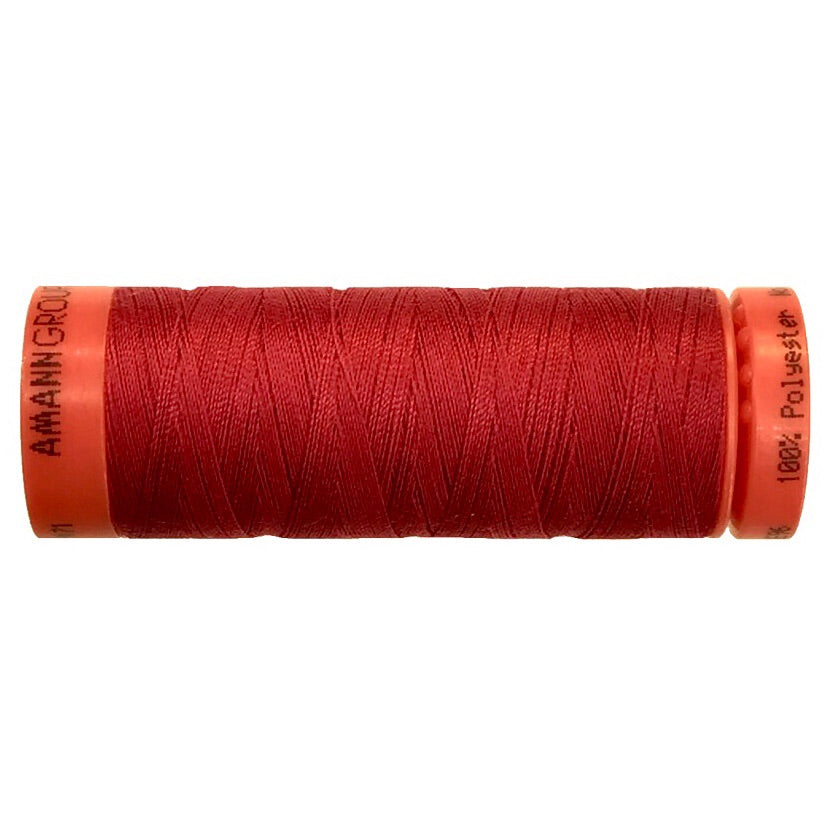 Mettler 100% Polyester Thread - 100mt- 0503 - Poppy Red