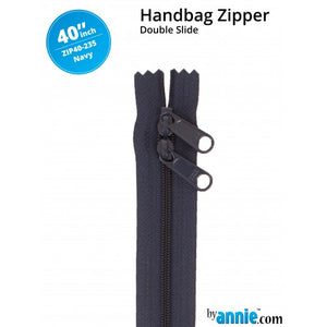 ByAnnie - 40” Double Slide Zipper -  Navy