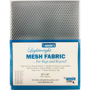 ByAnnie Mesh Fabric - 18”x54” - Pewter
