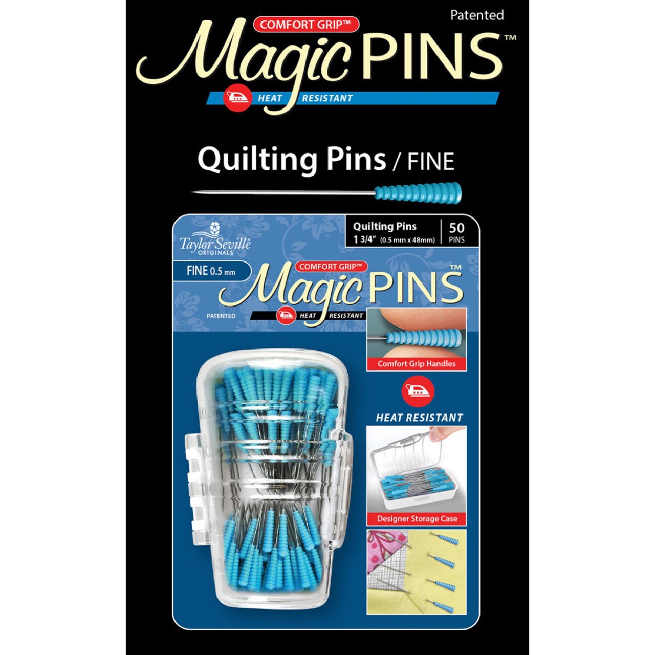 Magic Heat Resistant Pins - Quilting - 50pc