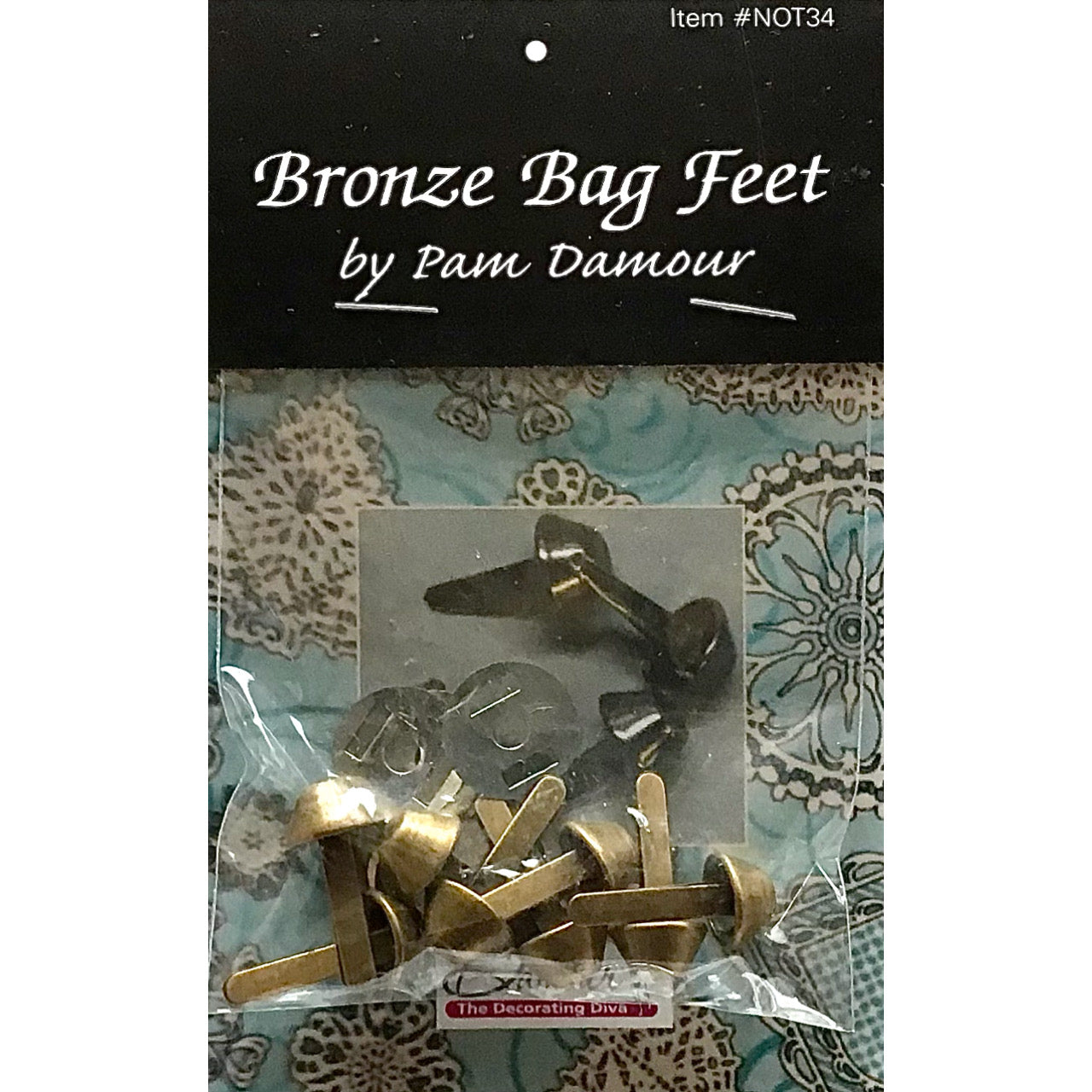 Bag Feet Hardware - 1/2” - 8 pack - Bronze