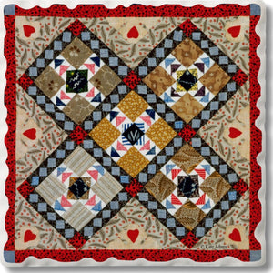 Absorbent Stone Coaster - Quilt 12