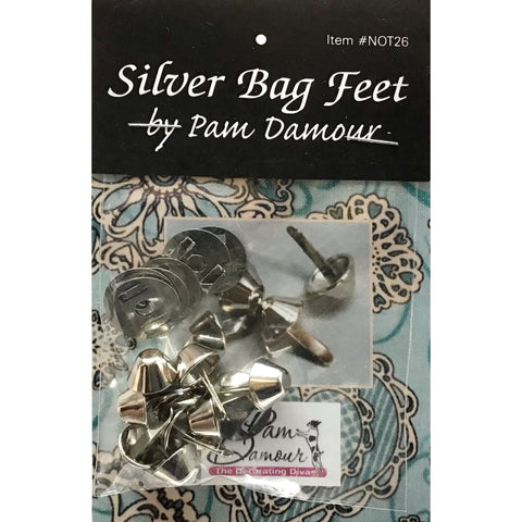 Bag Feet Hardware - 1/2” - 8 pack - Silver