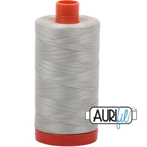 Aurifil Cotton 50wt Thread - 1300 mt - 2843 - Light Grey Green