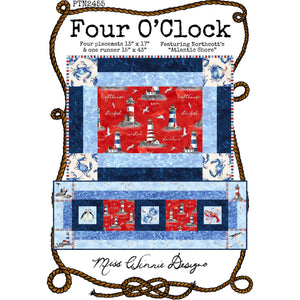 Placemat & Table Runner  Pattern - Four O’Clock