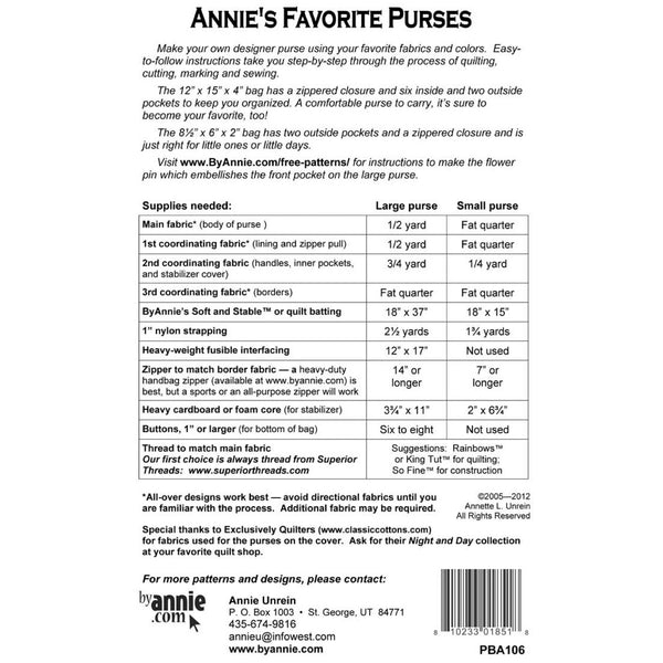 ByAnnie Pattern - Annie’s Favorite Purse