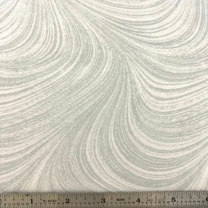 Wave Texture 108” Flannel Backing - White