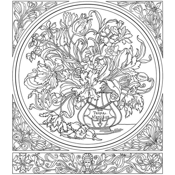 Anton Seder Art Nouveau - Coloring Book
