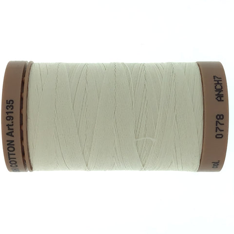 Mettler Cotton 40wt Thread - 457mt - 0778 - Cream