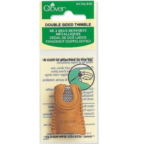 Double Sided Thimble - Leather