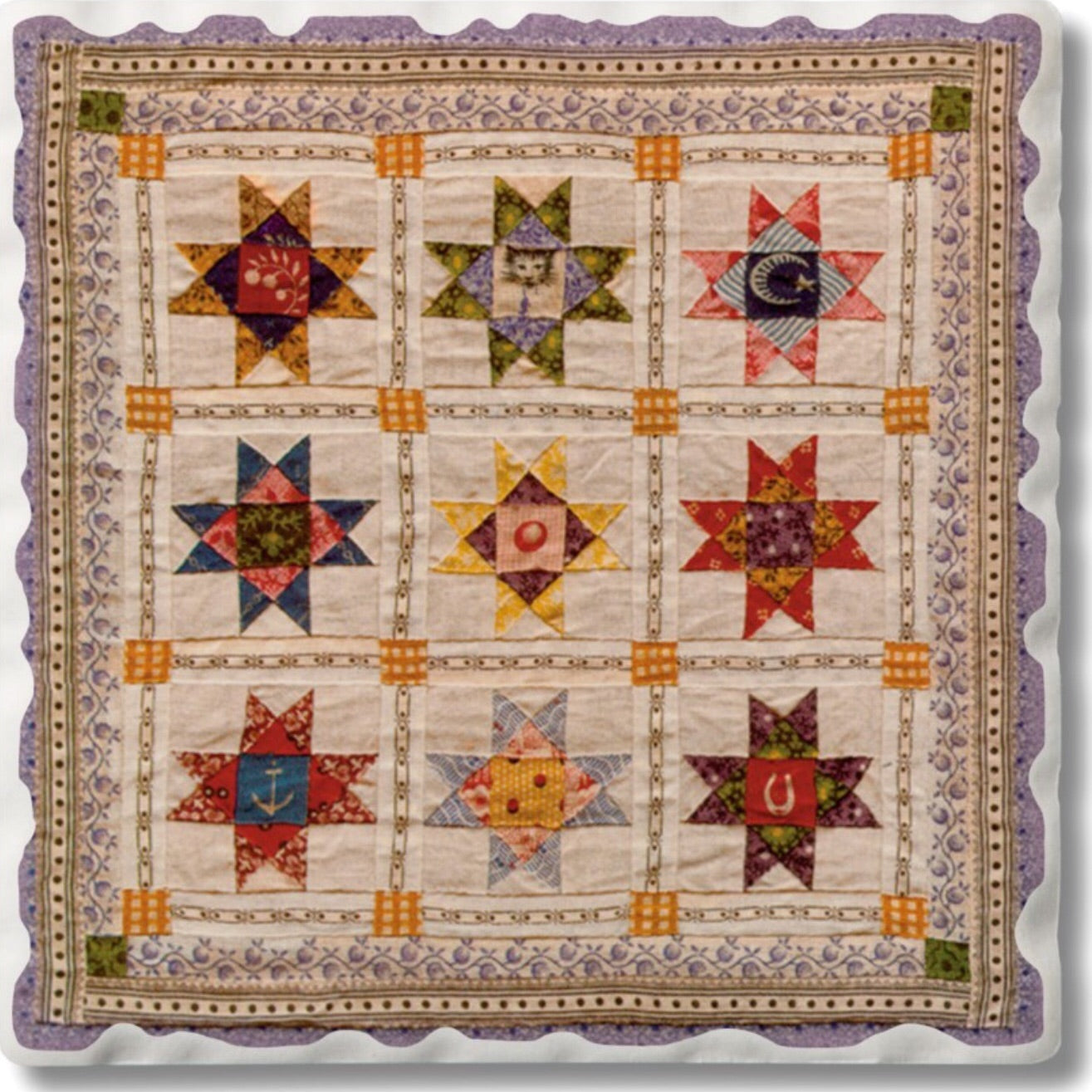 Absorbent Stone Coaster - Quilt 6