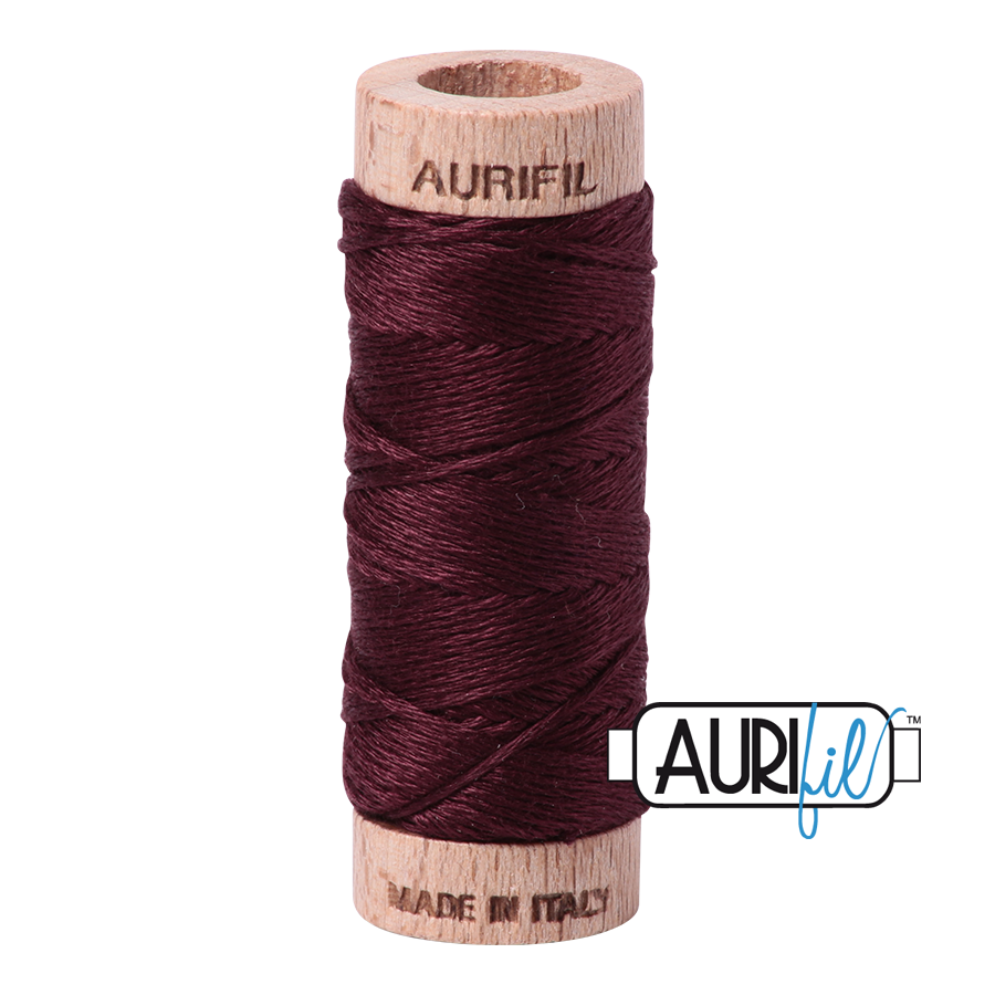Aurifil Cotton Floss 6 Strand - 18yd - 2468 - Dark Wine