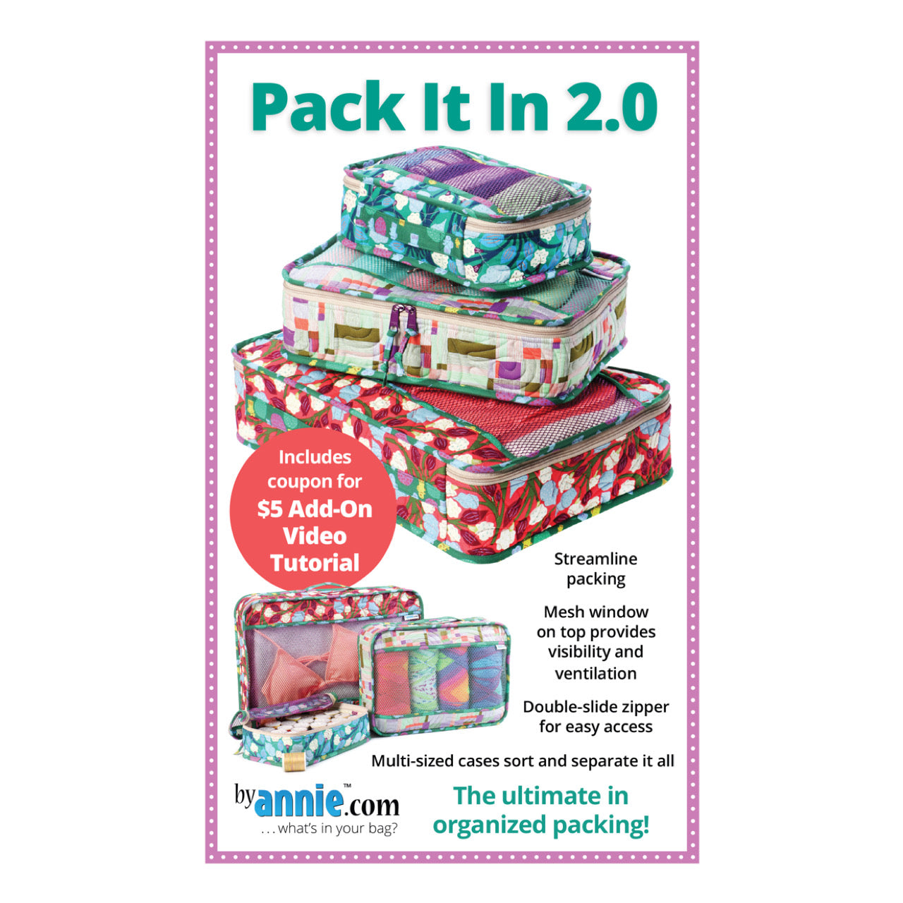 ByAnnie Pattern - Pack It In 2.0