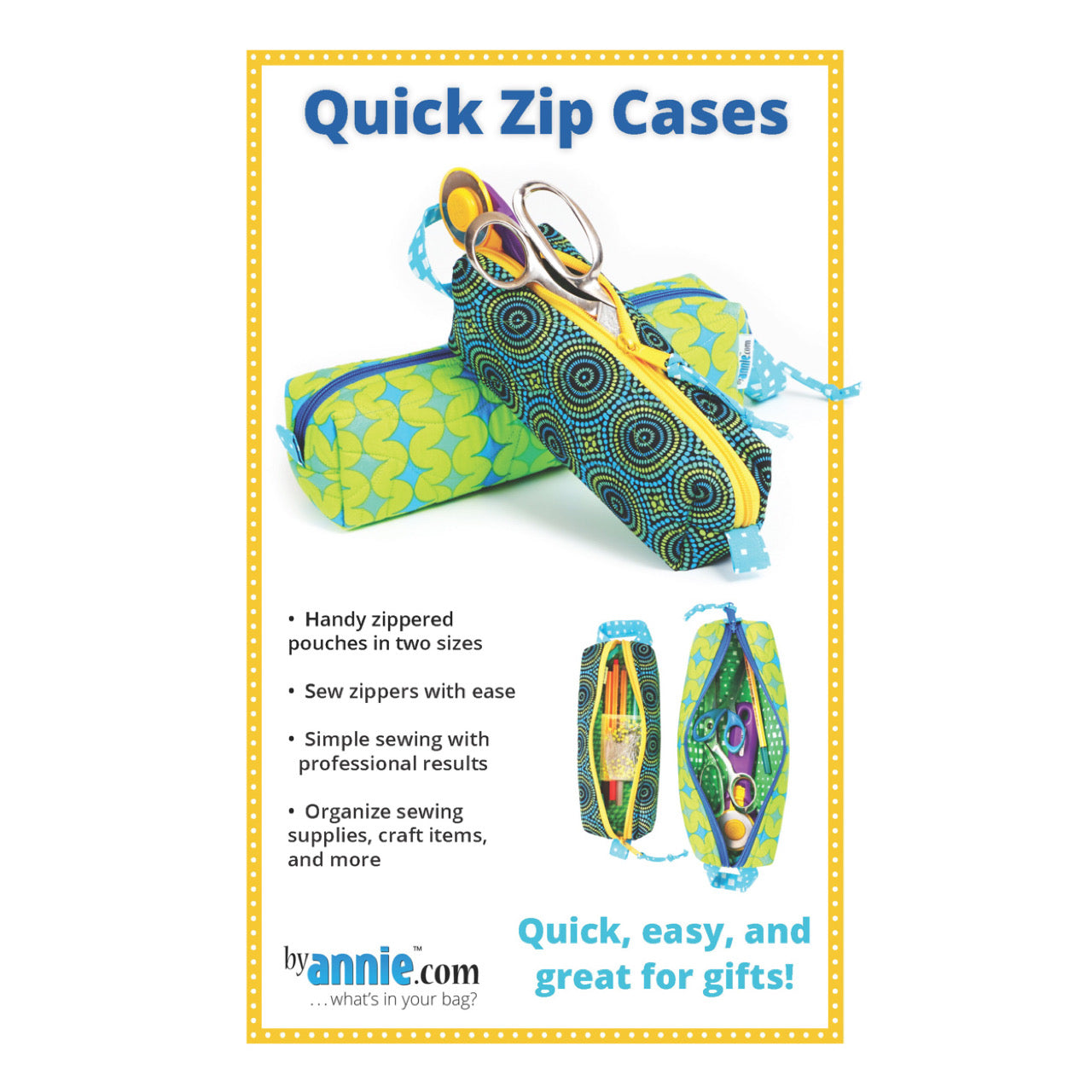 ByAnnie Pattern - Quick Zip Cases