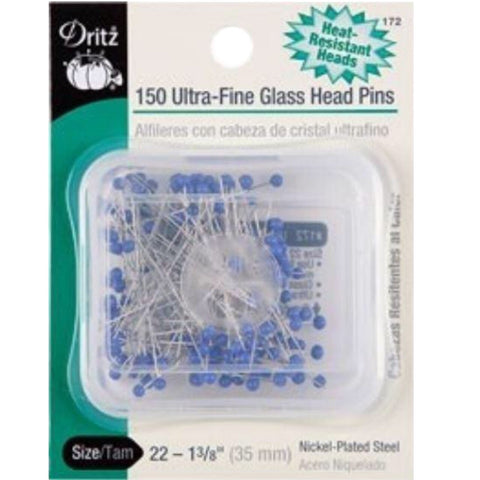 Ultra-Fine Glass Head Pins