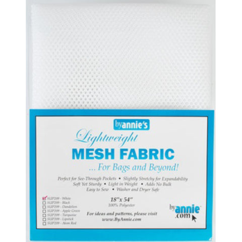 ByAnnie Mesh Fabric - 18”x54” - White