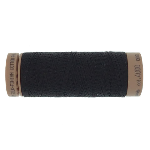 Mettler Cotton 40wt Thread - 150mt - 4000 - Black