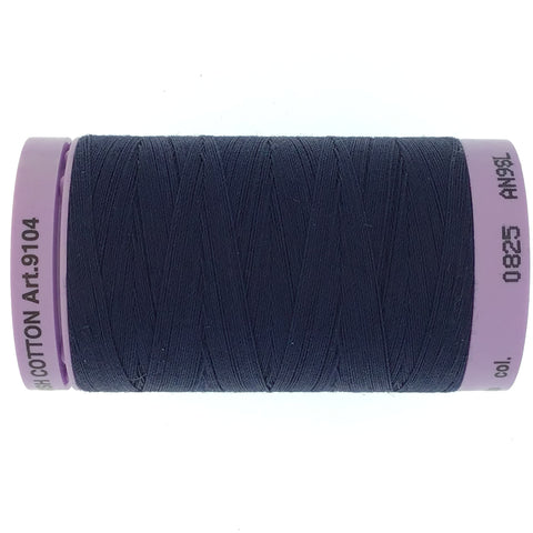 Mettler Cotton 50wt Thread - 500mt - 0825 - Navy Blue