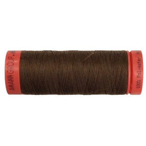 Mettler 100% Polyester Thread - 100mt- 0975 - Dark Brown