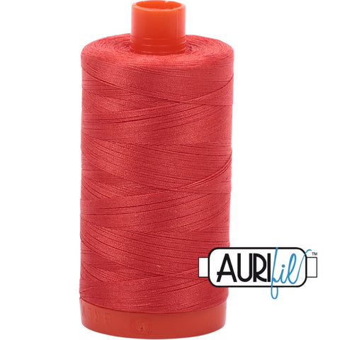 Aurifil Cotton 50wt Thread - 1300 mt - 2277 - Light Red Orange
