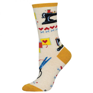 Sew In Love Socks - Ivory Heather