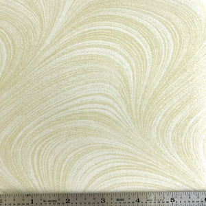 Wave Texture 108” Flannel Backing - Cream
