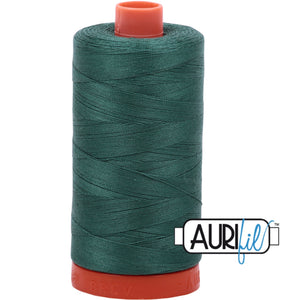 Aurifil Cotton 50wt Thread - 1300 mt - 4129 - Turf Green