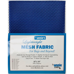 ByAnnie Mesh Fabric - 18”x54” - Blast Off Blue