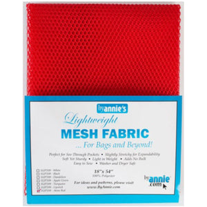 ByAnnie Mesh Fabric - 18”x54” - Atom Red