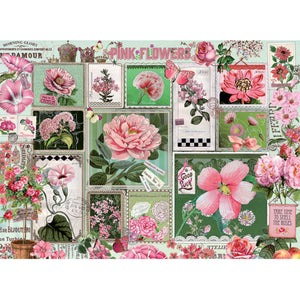 Pink Flowers 1000 Piece Puzzle