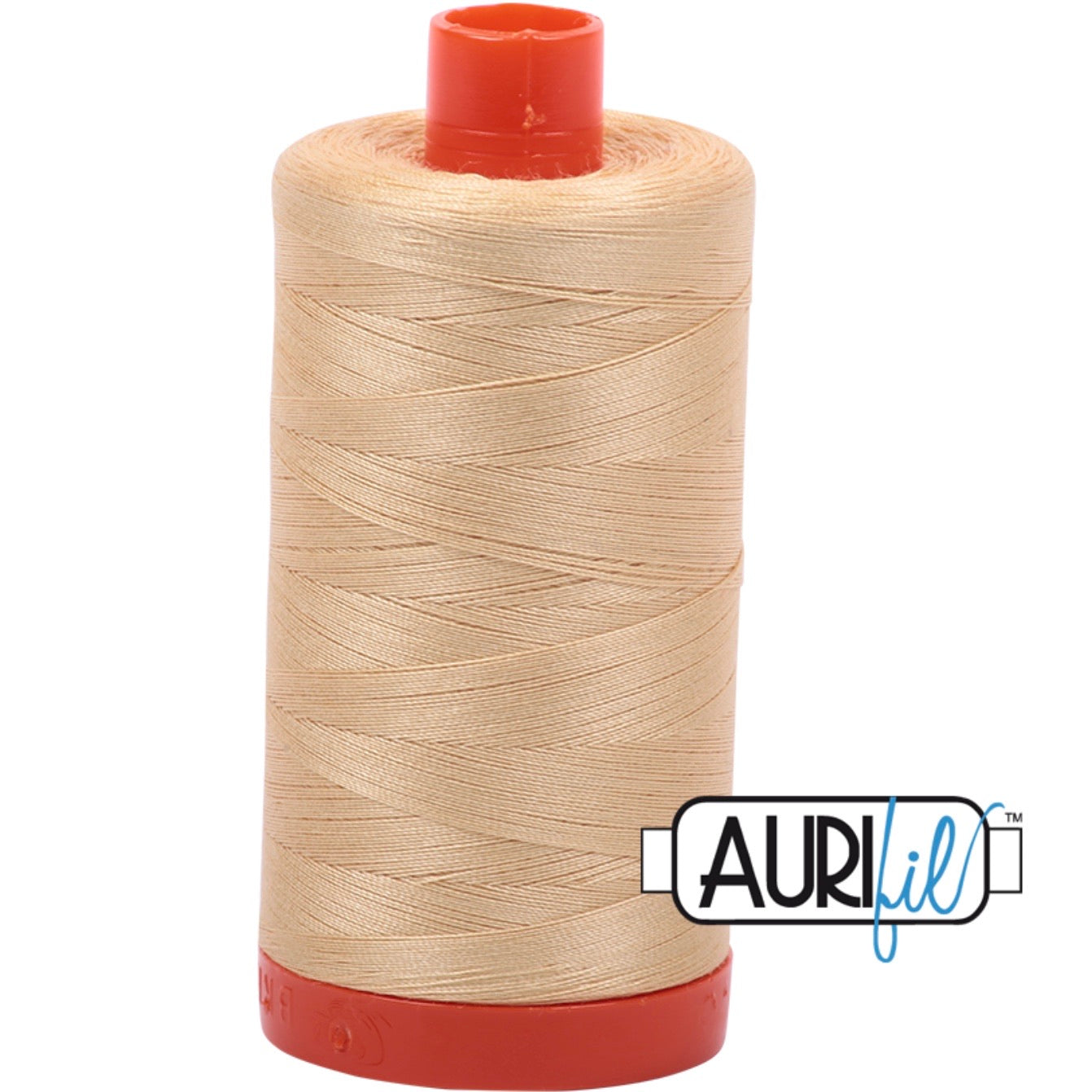 Aurifil Cotton 50wt Thread - 1300 mt - 6001 - Light Caramel Yellow