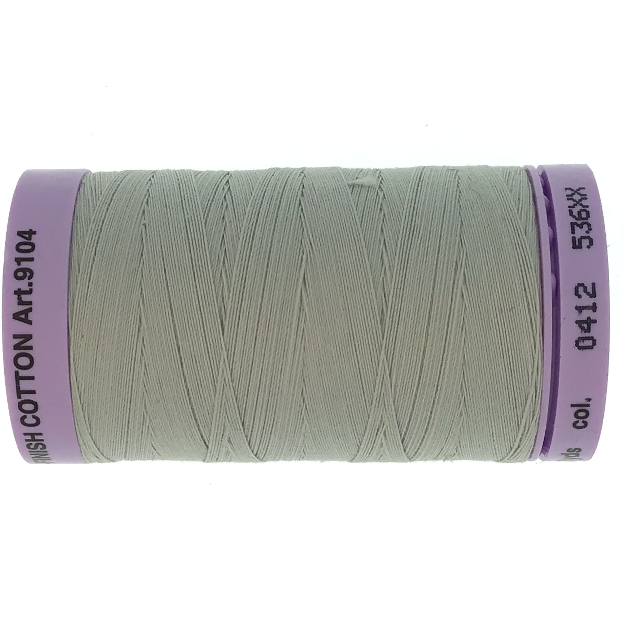 Mettler Cotton 50wt Thread - 500mt - 0412 - Silver Grey