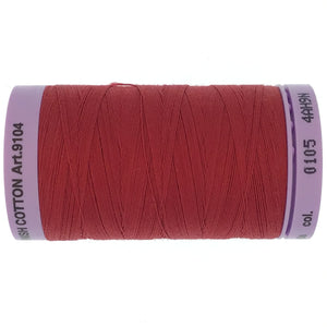 Mettler Cotton 50wt Thread - 500mt - 0105 - Cherry Red