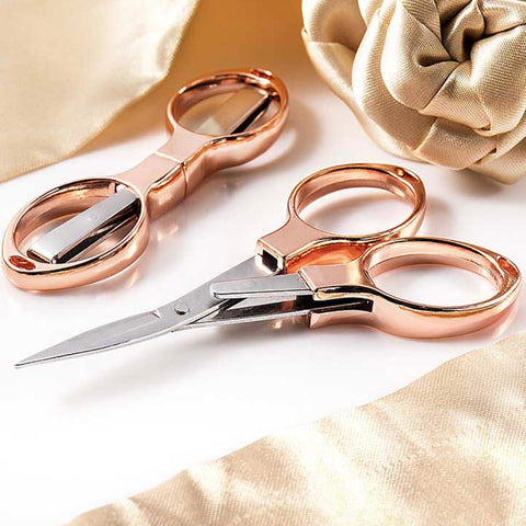 Folding Rose Gold Scissors