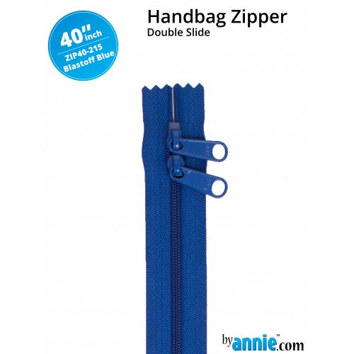 ByAnnie - 40” Double Slide Zipper -  Blastoff Blue