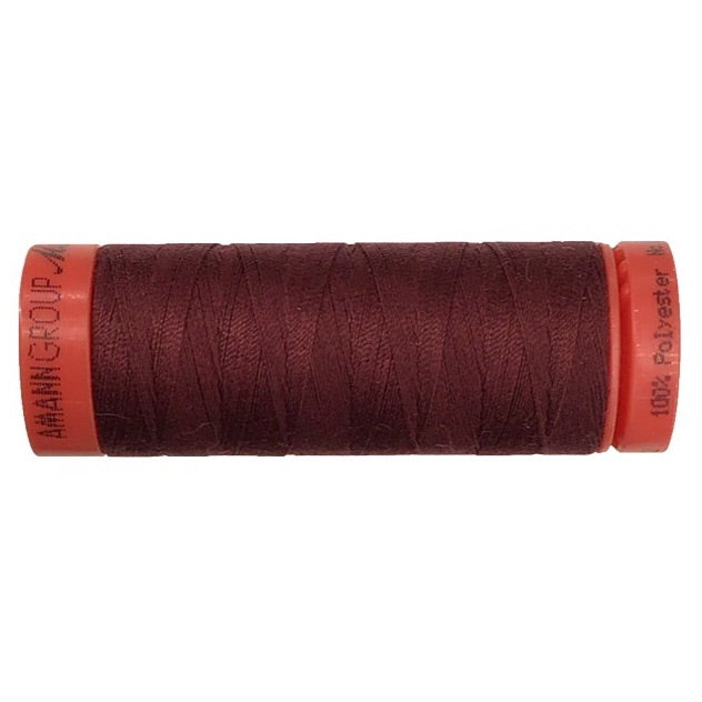 Mettler 100% Polyester Thread - 100mt- 0109 - Burgandy Red