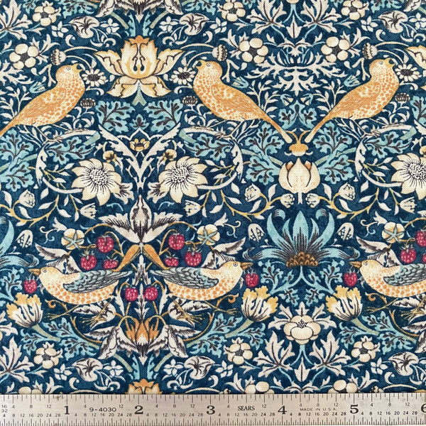 Mini Strawberry Thief - Teal