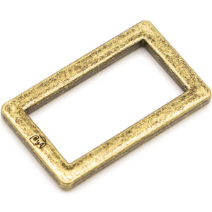 ByAnnie Hardware - 1” Rectangle Ring - Set of 2 - Brass